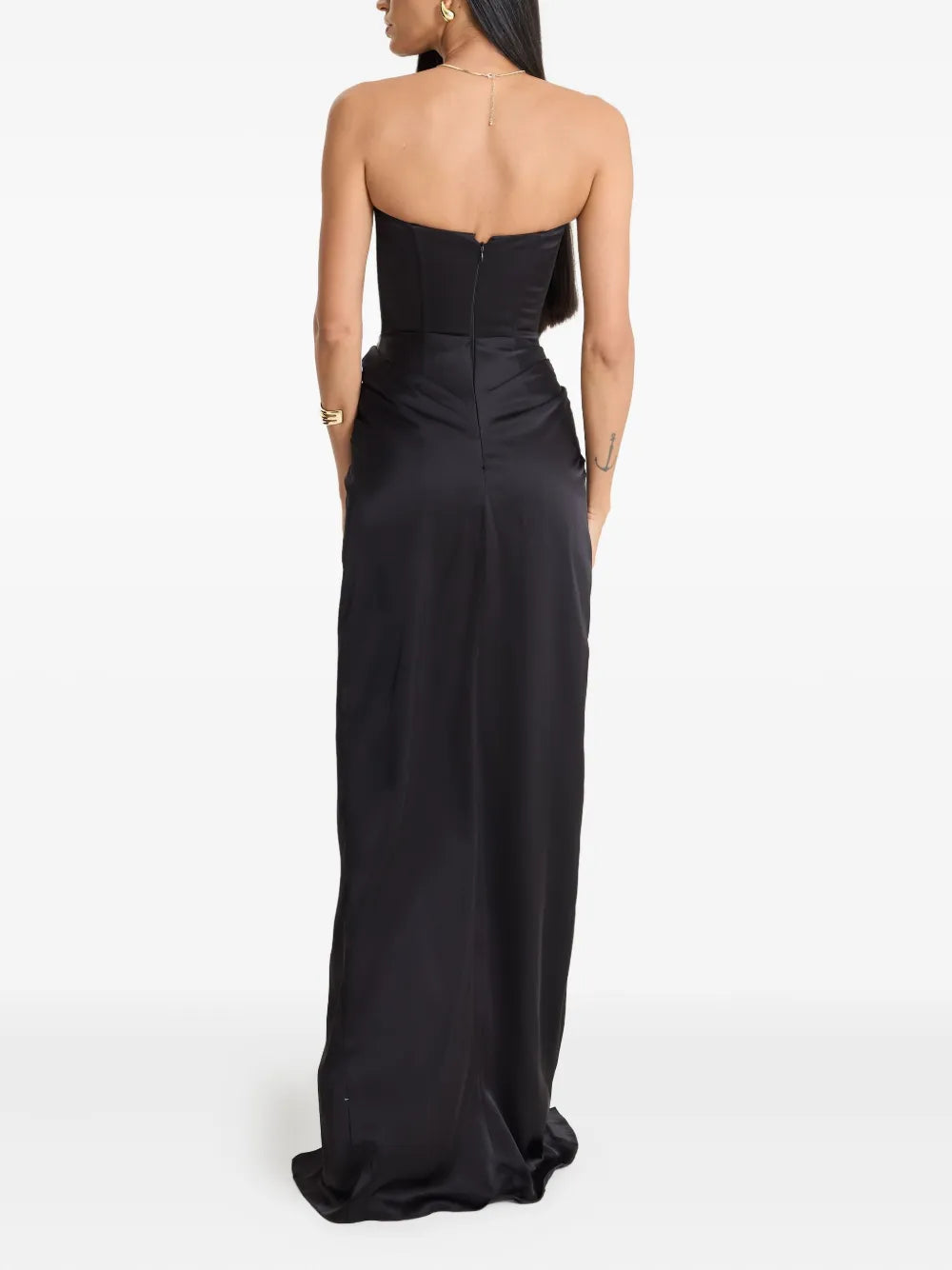 Moos Studio Silent Black Corset Maxi Dress