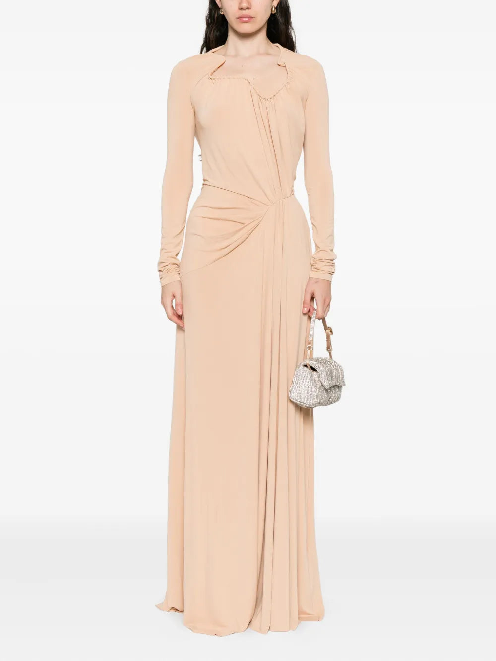 Victoria Beckham Gathered Detail Maxi Dress