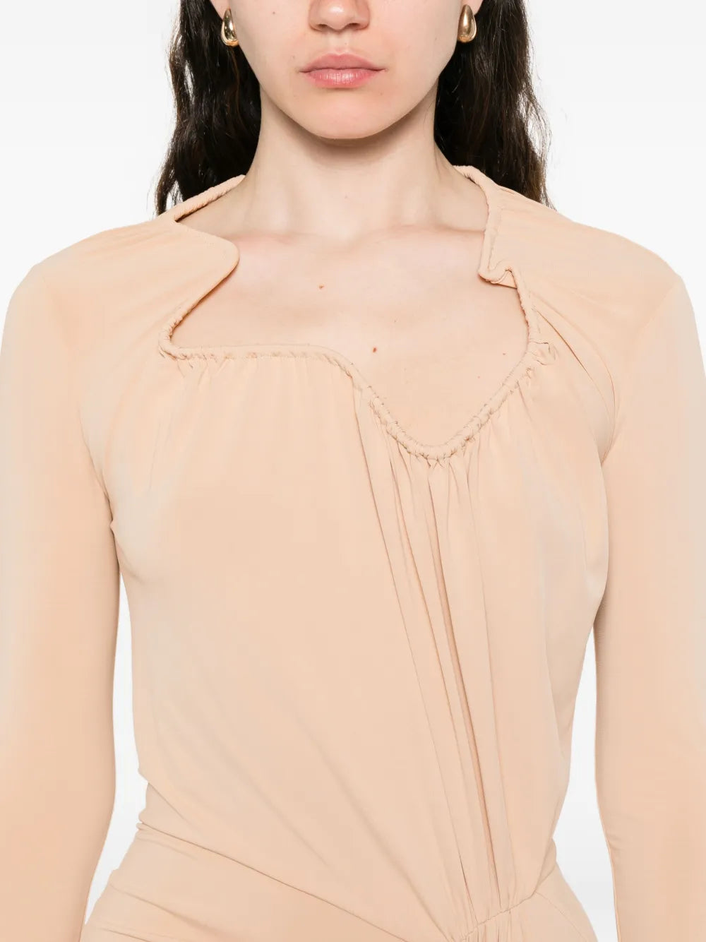 Victoria Beckham Gathered Detail Maxi Dress
