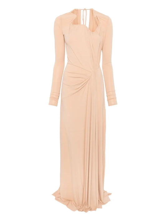 Victoria Beckham Gathered Detail Maxi Dress