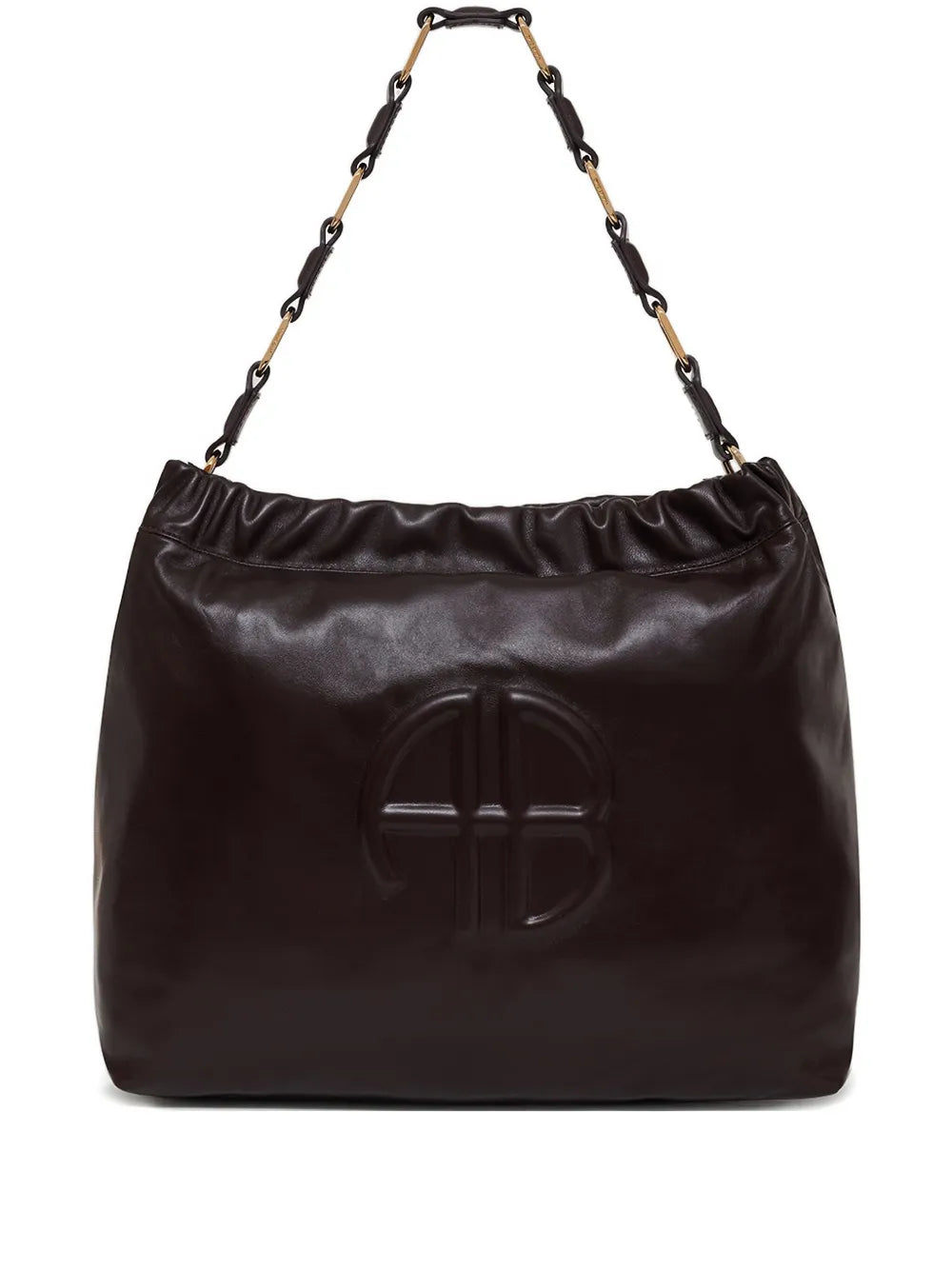 Anine Bing Kate Logo Embossed Shoulder Bag