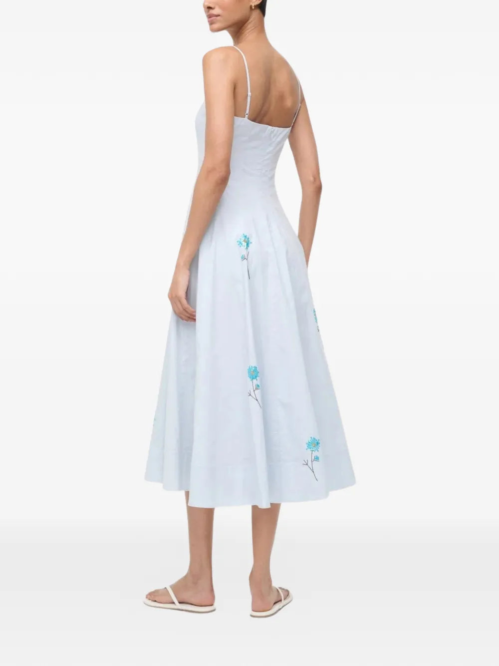Staud Wylie Floral Midi Dress