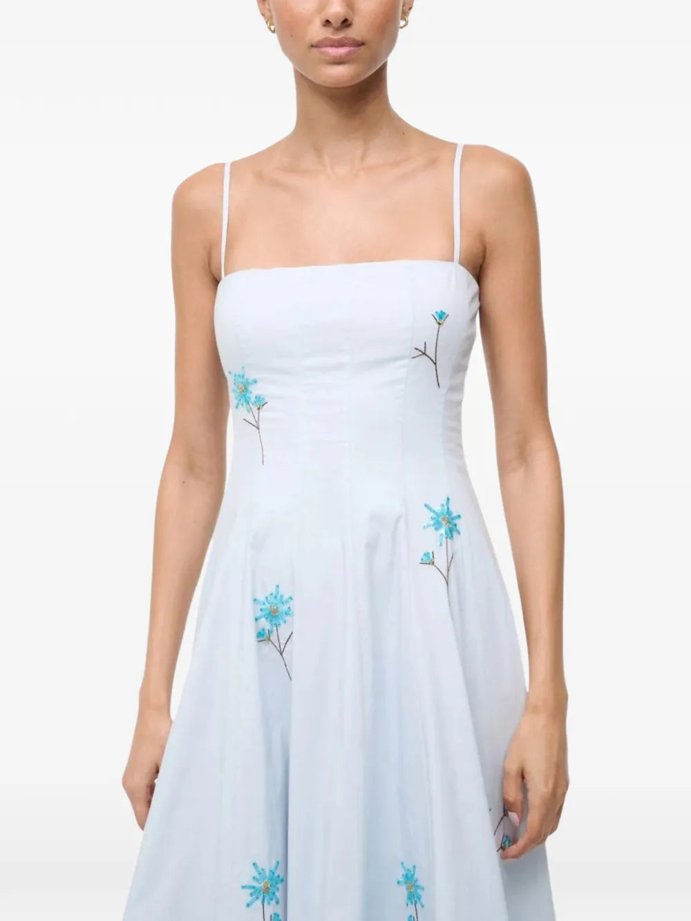 Staud Wylie Floral Midi Dress