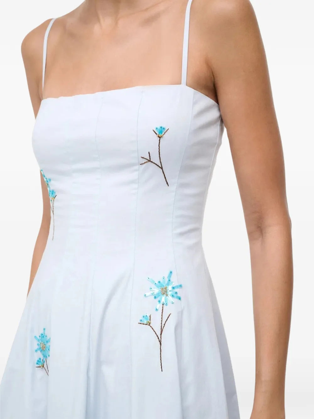 Staud Wylie Floral Midi Dress