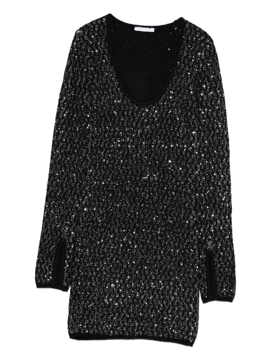 Patrizia Pepe Sequin Embellished Mini Dress