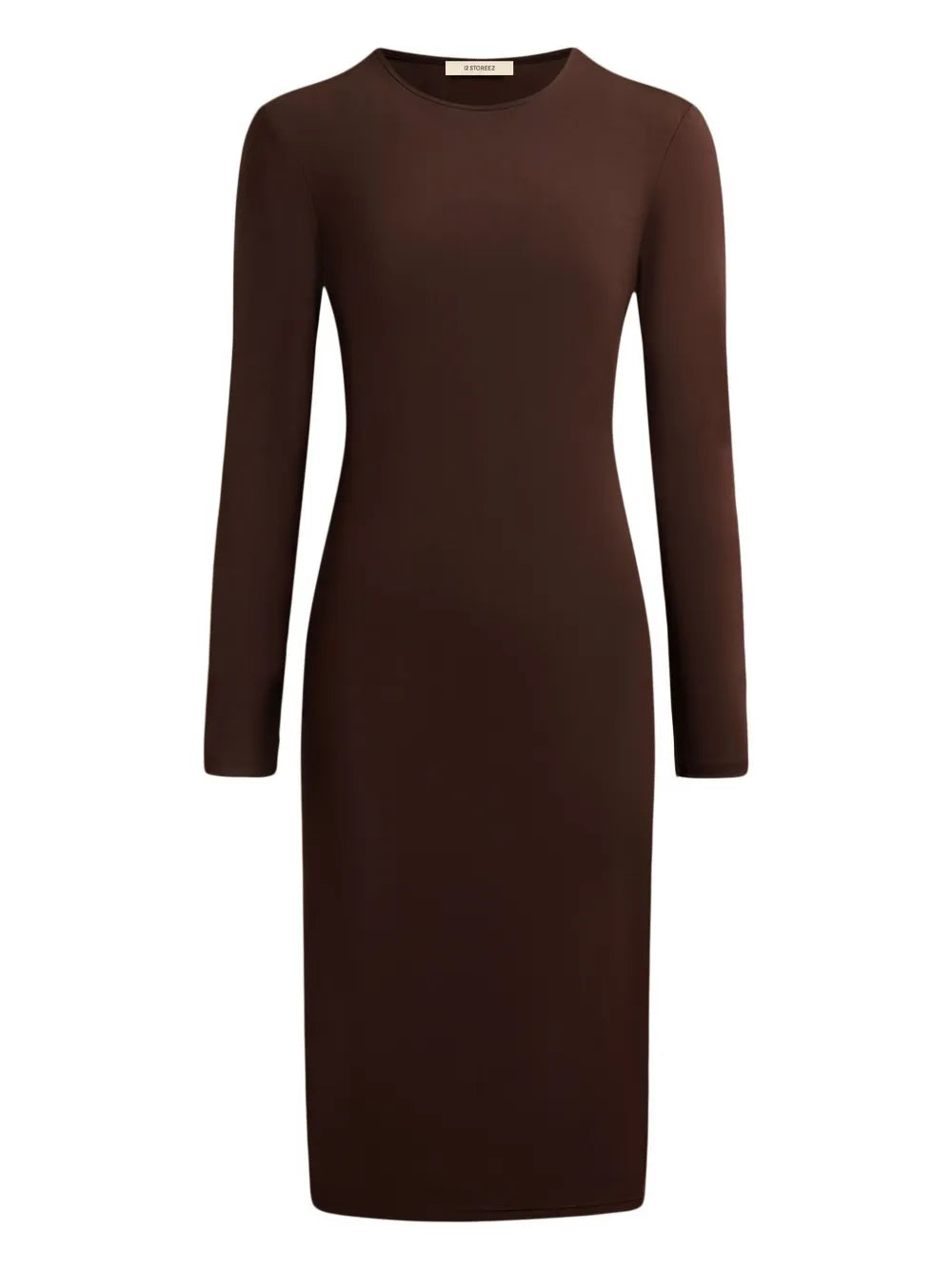 12 Storeez Long Sleeve Midi Dress