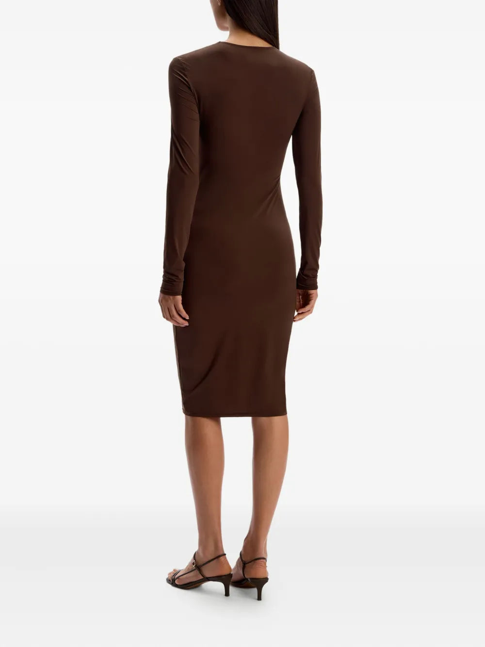12 Storeez Long Sleeve Midi Dress