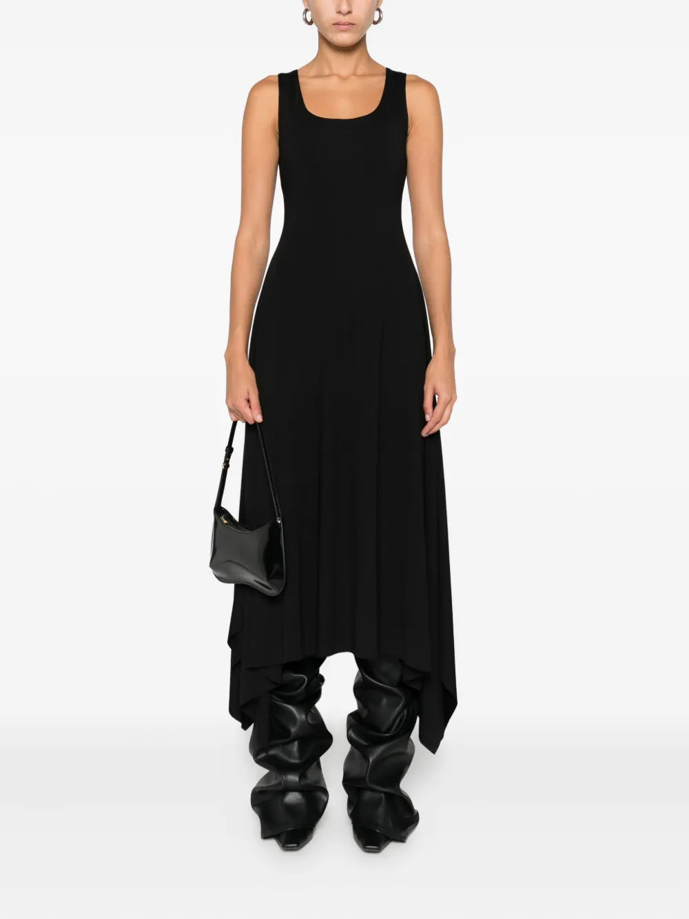 Hamza Asymmetric Sleeveless Dress