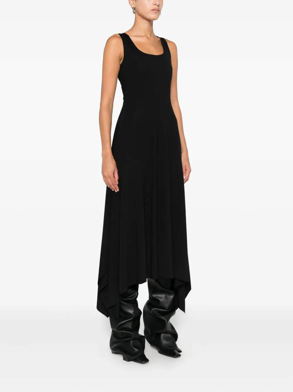 Hamza Asymmetric Sleeveless Dress