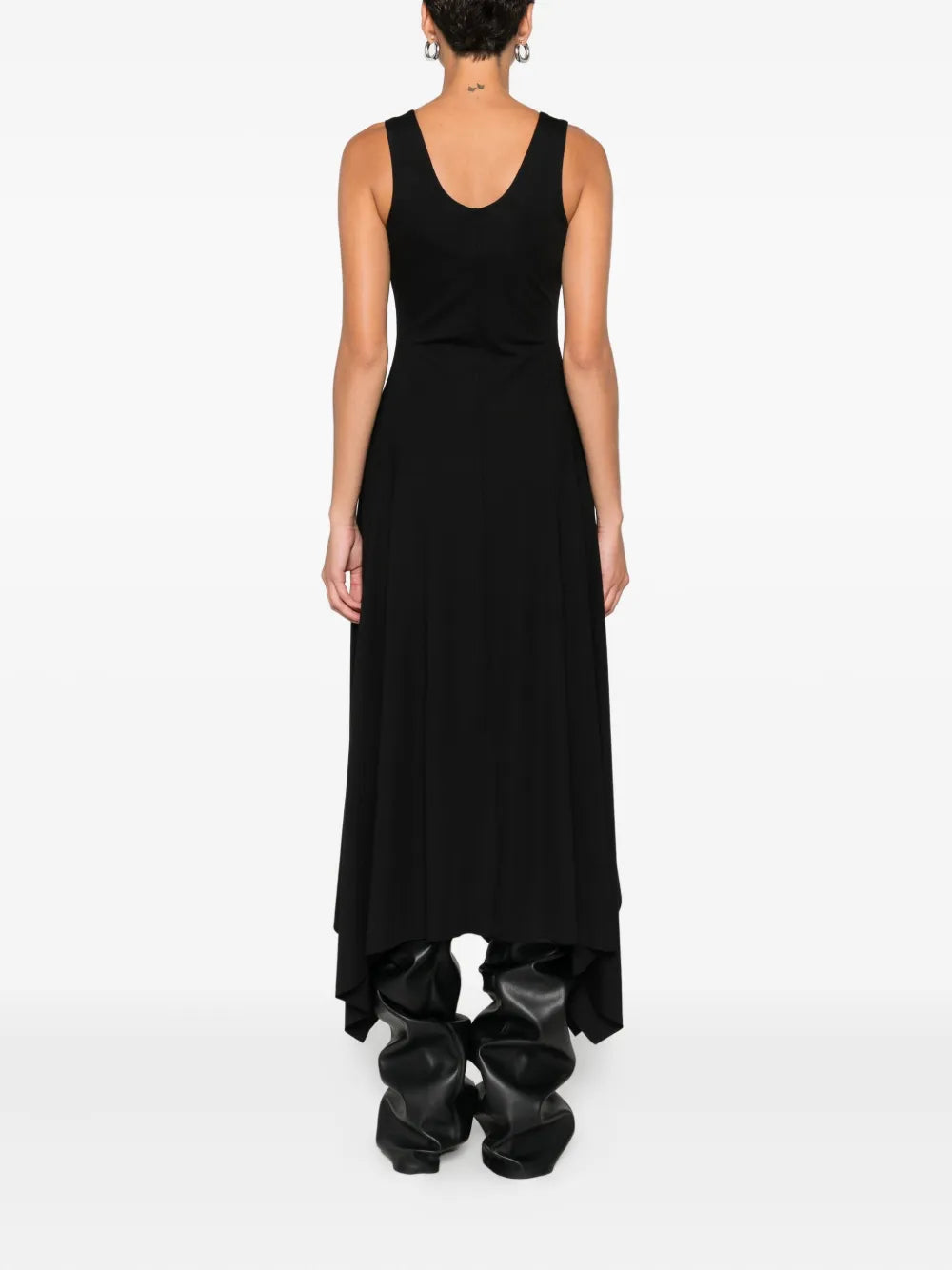Hamza Asymmetric Sleeveless Dress