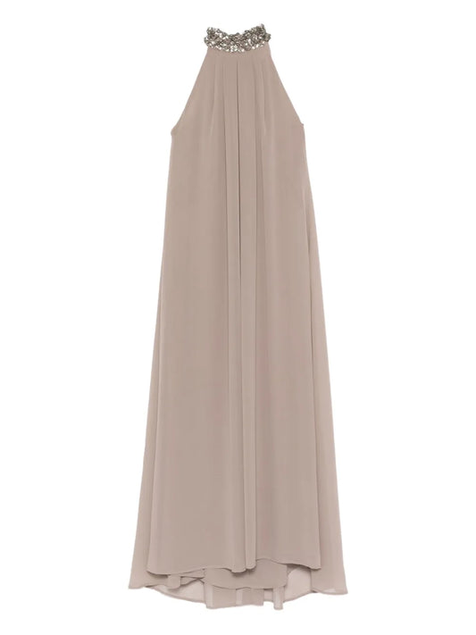 Parosh Embellished Halterneck Dress