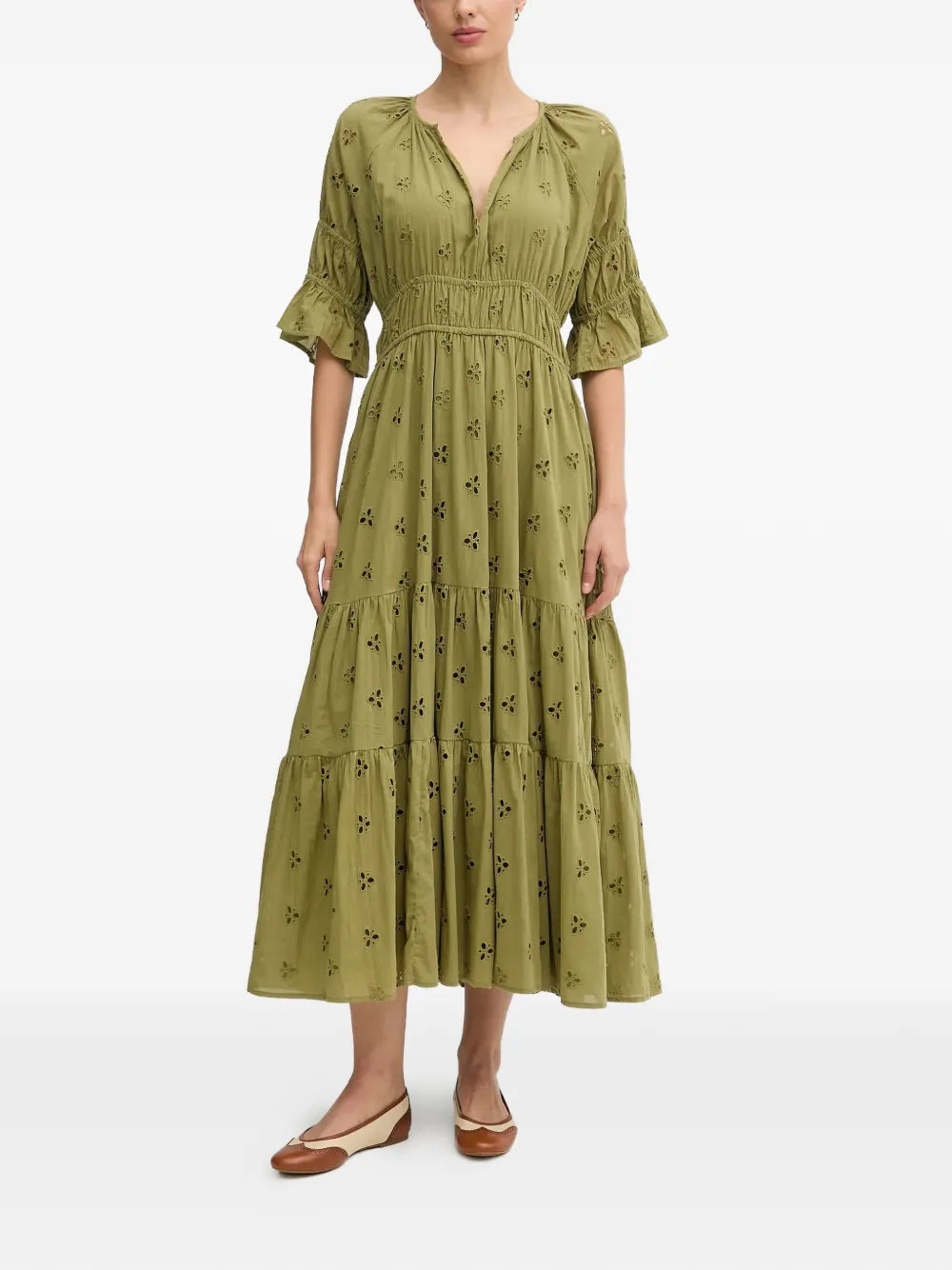 Hoss Intropia Amelia Ruffled Floral Dress