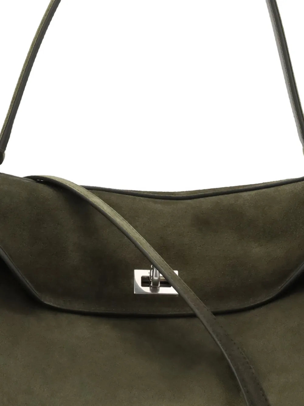 Balenciaga Medium Rodeo Top Handle Suede Shoulder Bag