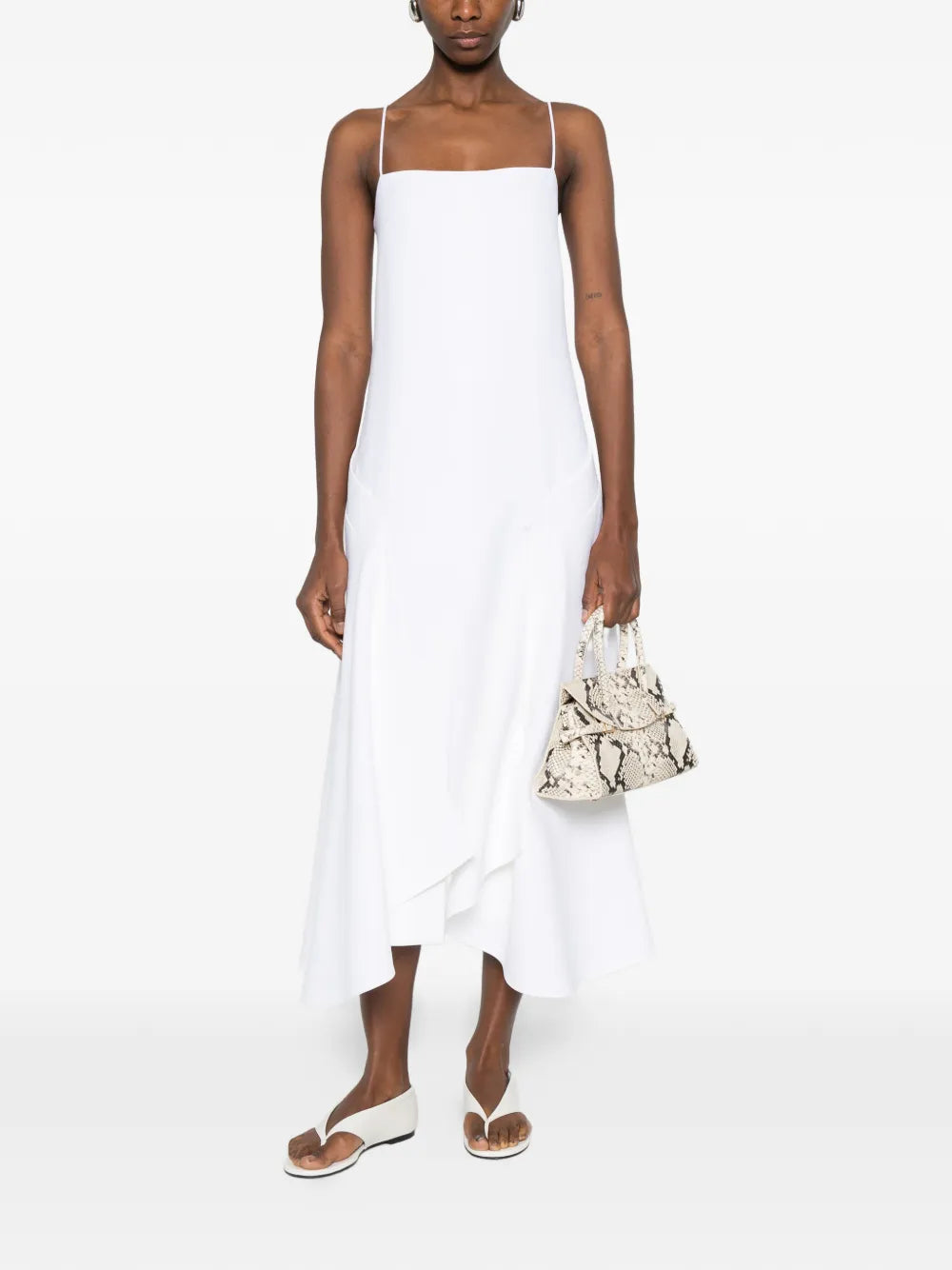 Brandon Maxwell Cascade Strap Dress