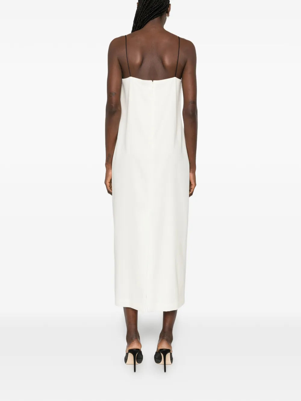 Brandon Maxwell Contrasting Panel Midi Dress