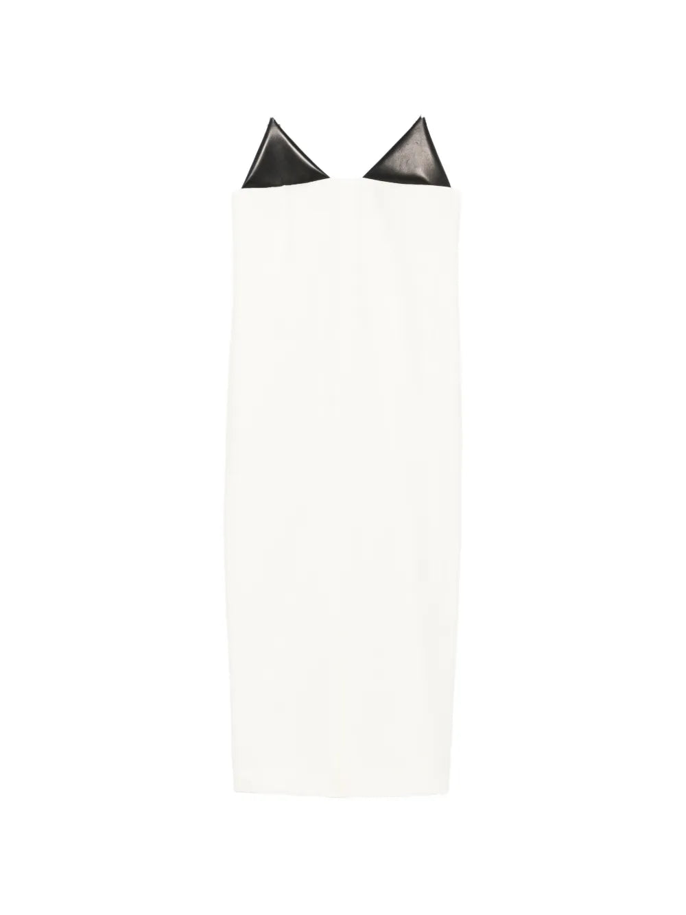 Brandon Maxwell Contrasting Panel Midi Dress