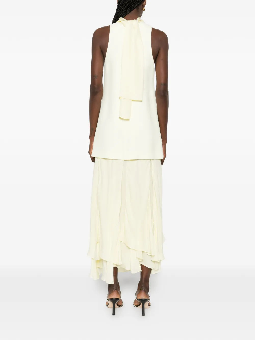 Brandon Maxwell Sleeveless Midi Dress