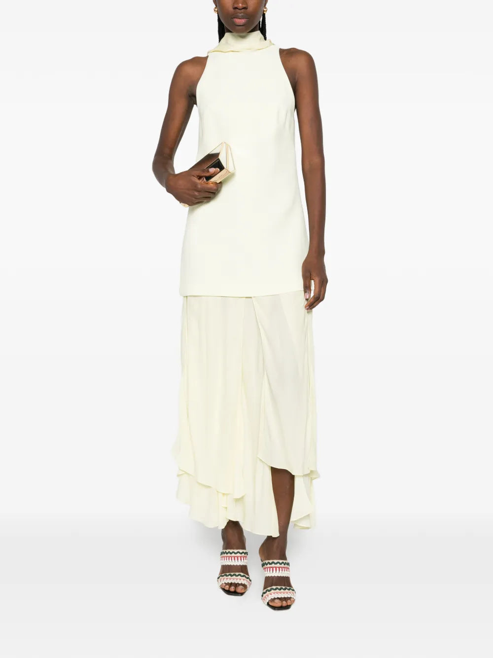 Brandon Maxwell Sleeveless Midi Dress