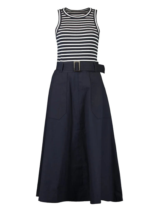 Veronica Beard Jordyn Striped Midi Dress