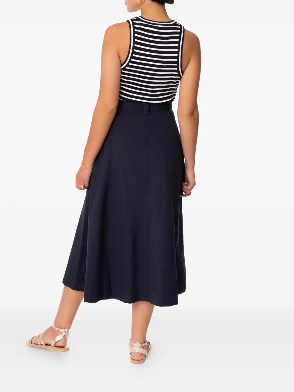 Veronica Beard Jordyn Striped Midi Dress