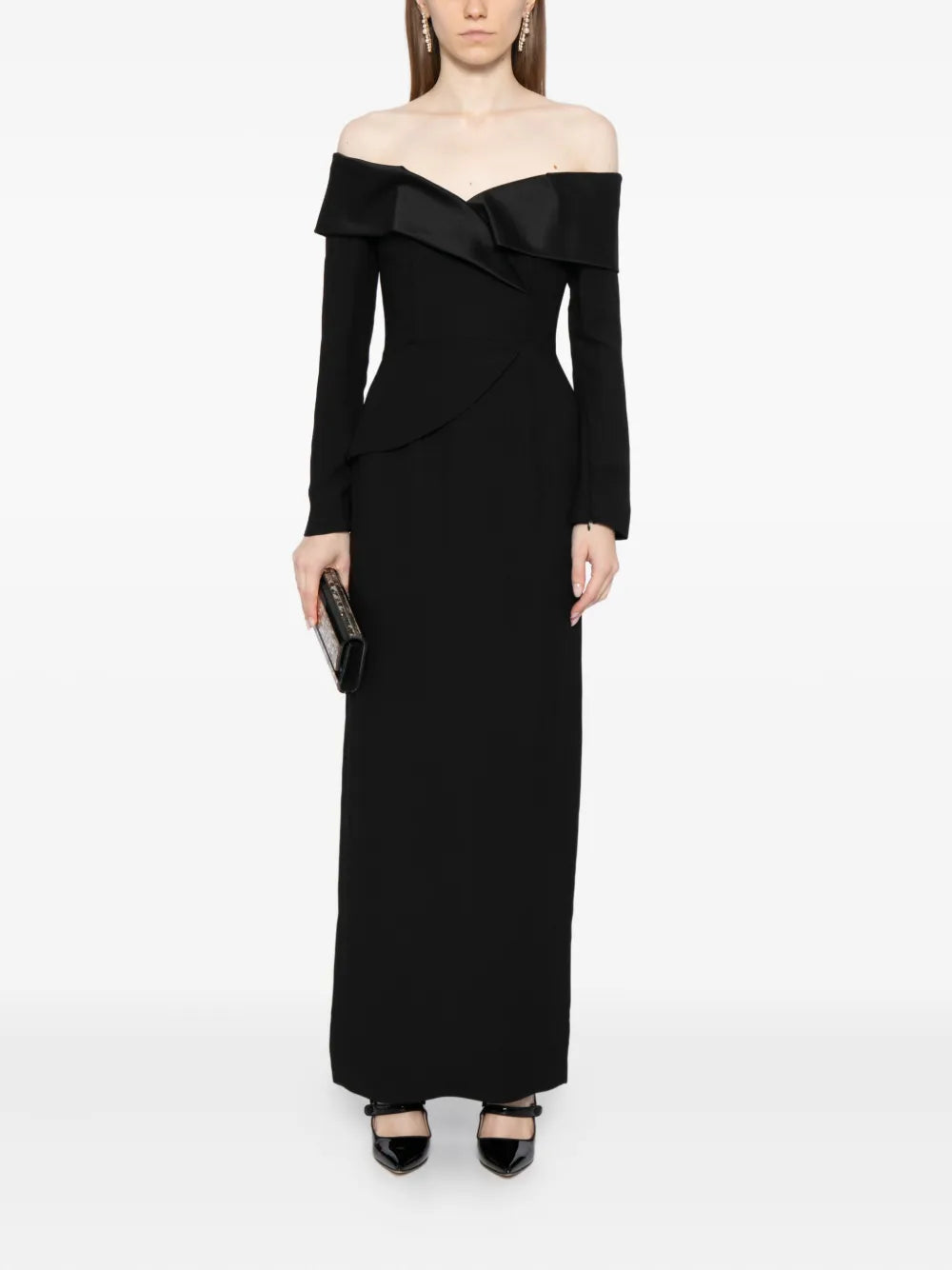 Saiid Kobeisy Crepe Midi Dress