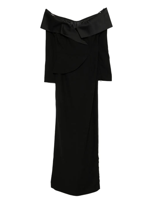Saiid Kobeisy Crepe Midi Dress