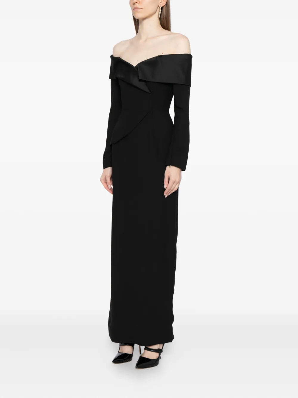 Saiid Kobeisy Crepe Midi Dress