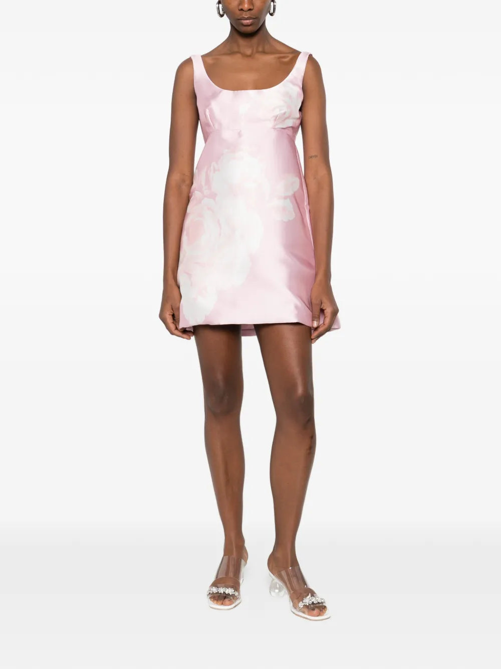 Marquesalmeida Printed Balloon Sleeve Dress