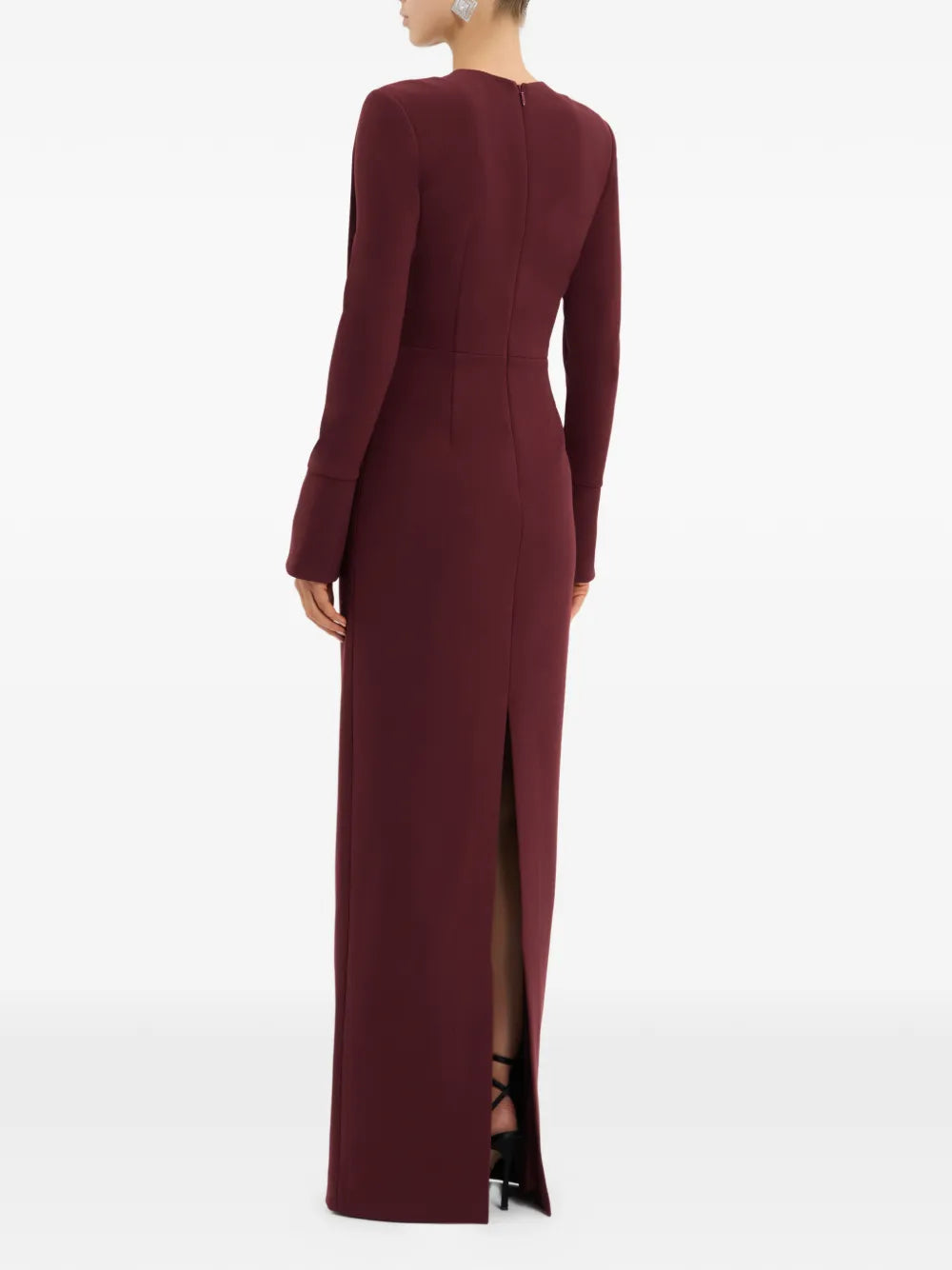 Rebecca Vallance Lulee Embellished Long Sleeve Maxi Dress