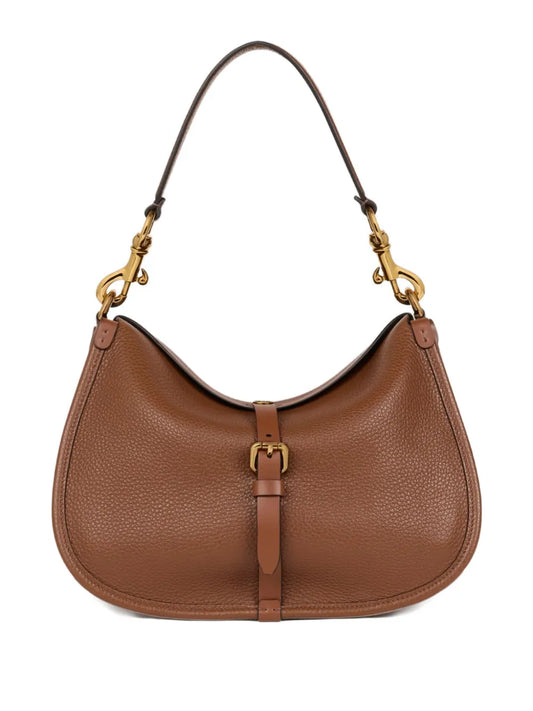 Etro Pony Buckle Fastening Leather Shoulder Bag