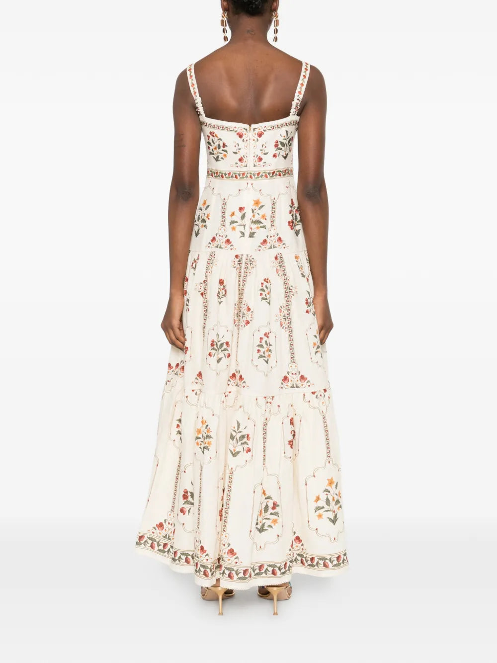 Agua By Agua Bendita Lima Floral Maxi Dress