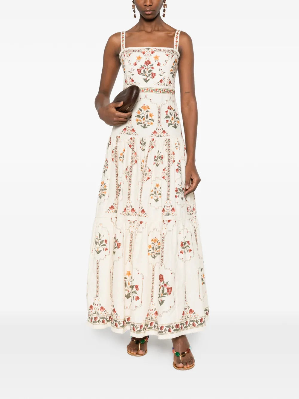 Agua By Agua Bendita Lima Floral Maxi Dress