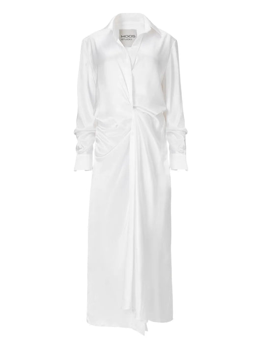 Moos Studio Endless Kiss Maxi Shirt Dress