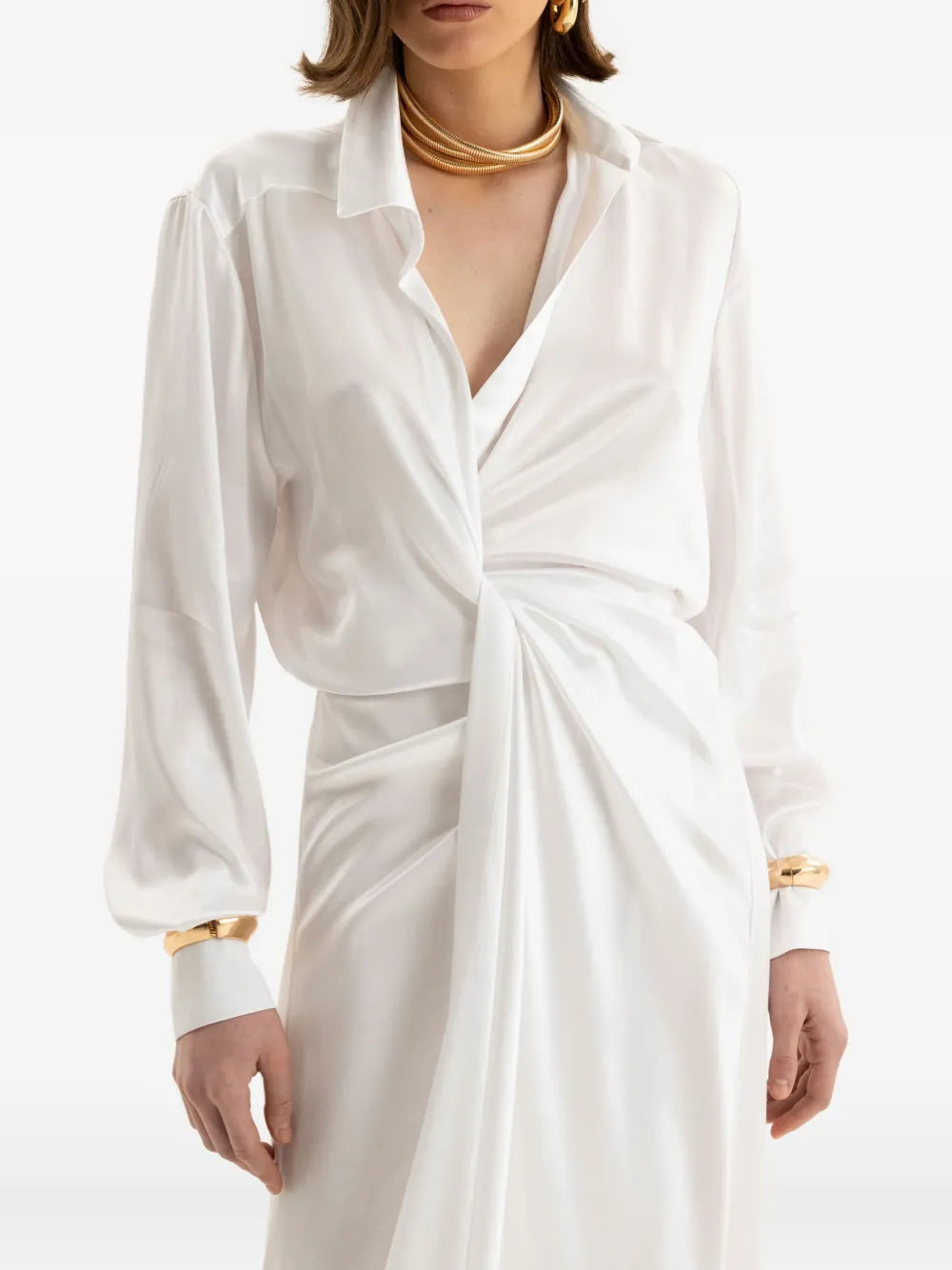 Moos Studio Endless Kiss Maxi Shirt Dress