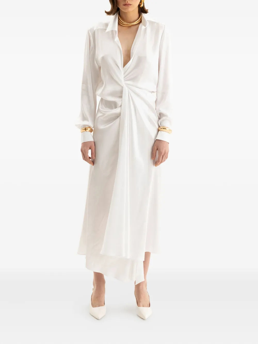 Moos Studio Endless Kiss Maxi Shirt Dress