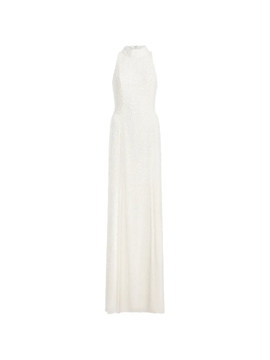 Jenny Packham Mischief Embellished High Neck Maxi Dress