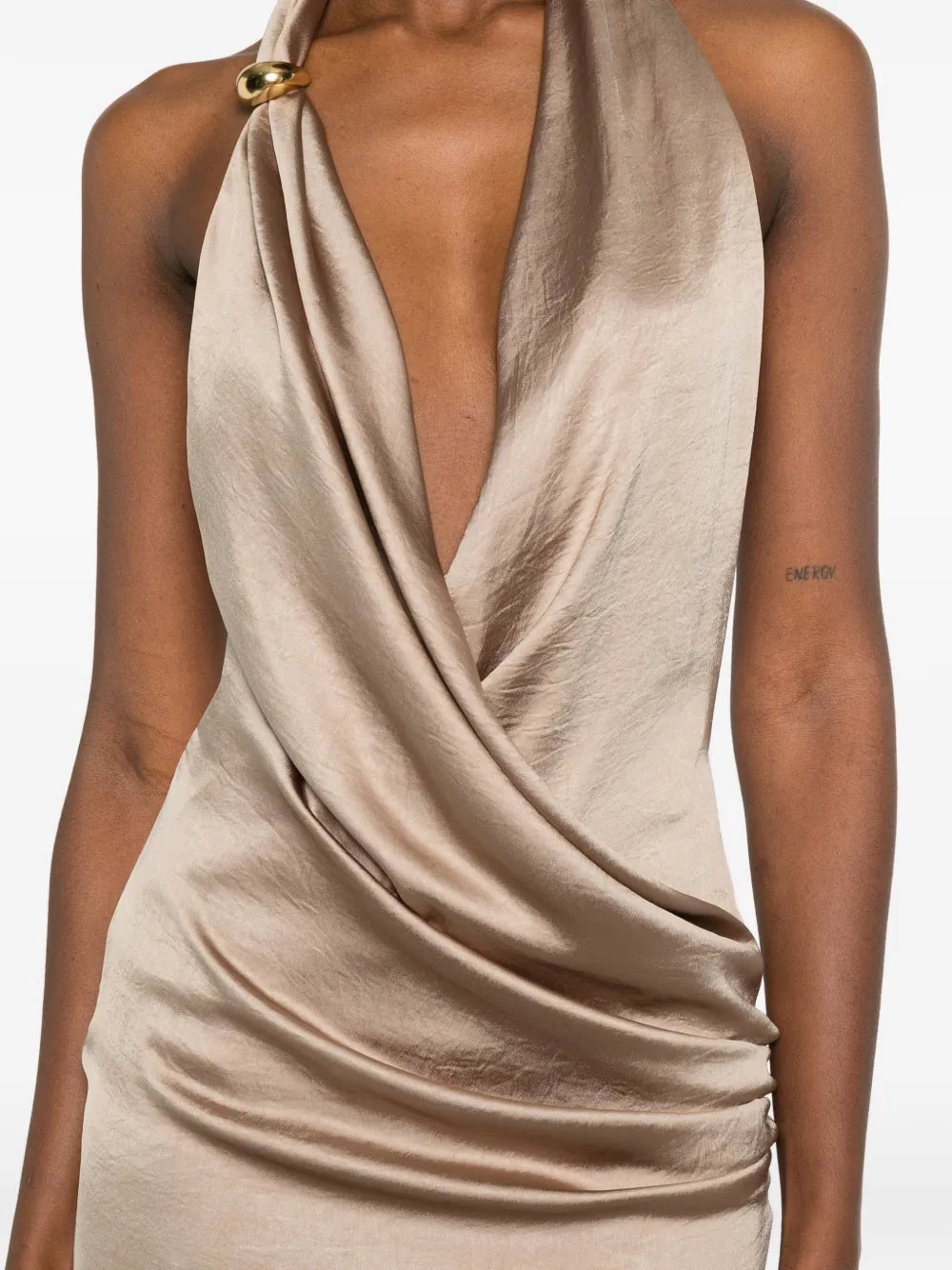 Blumarine Draped Halterneck Dress