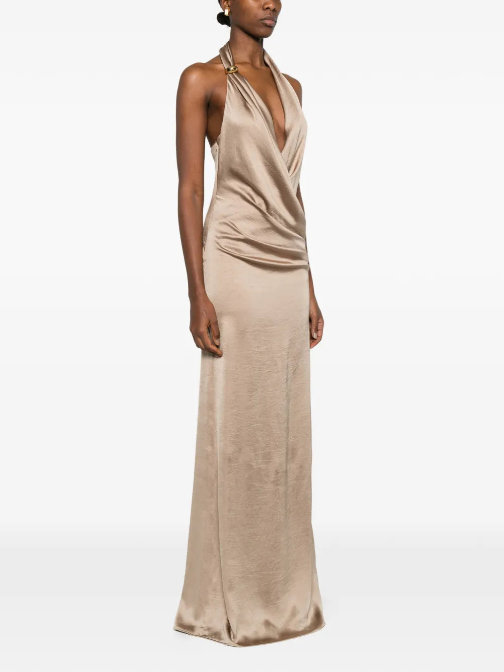 Blumarine Draped Halterneck Dress