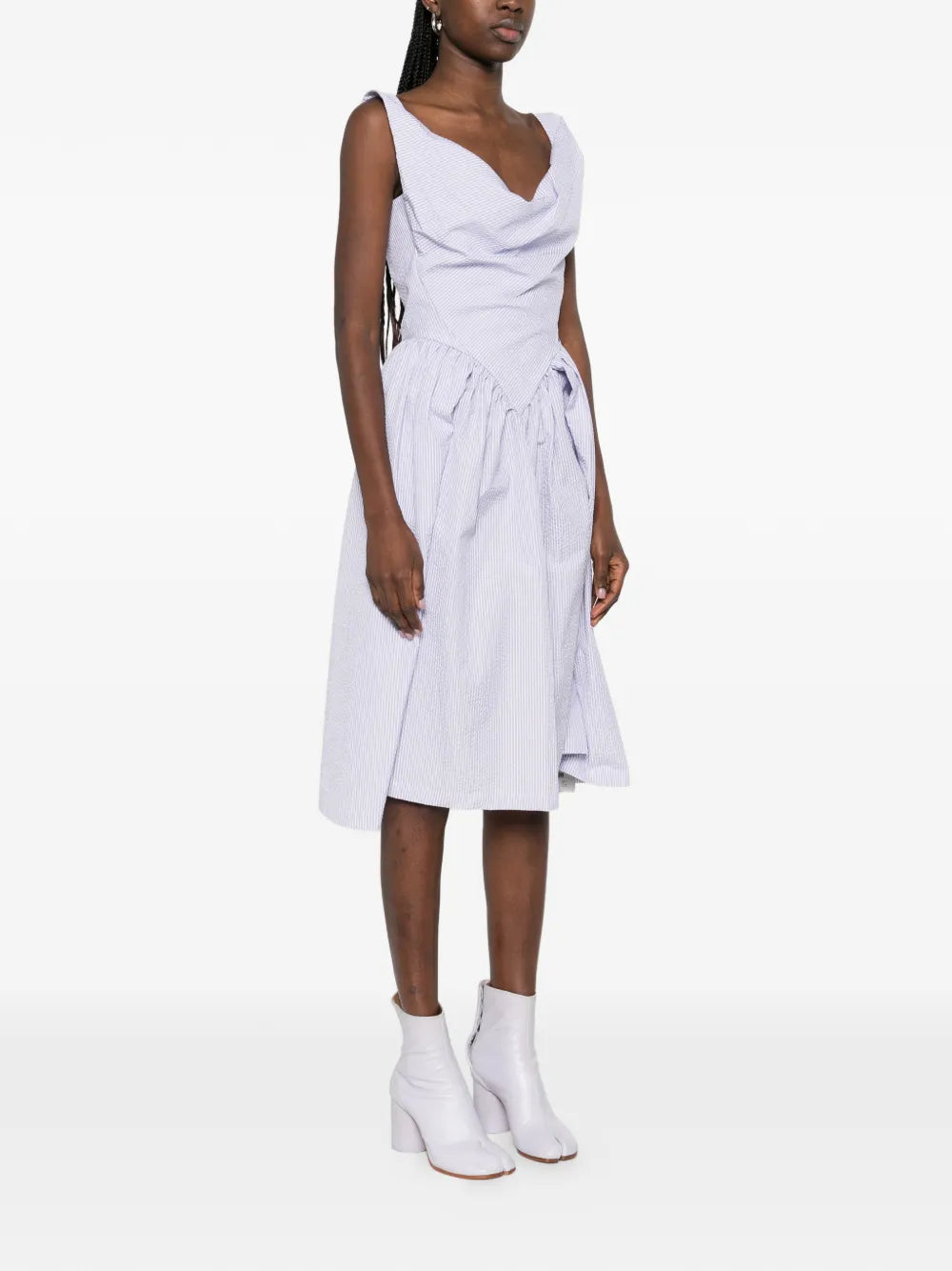 Vivienne Westwood Sunday Striped Pattern Mini Dress