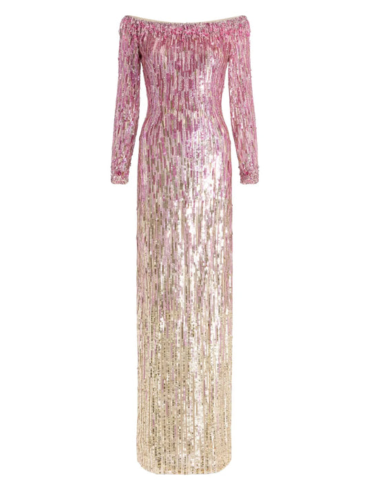 Jenny Packham Marnie Sequin Maxi Dress