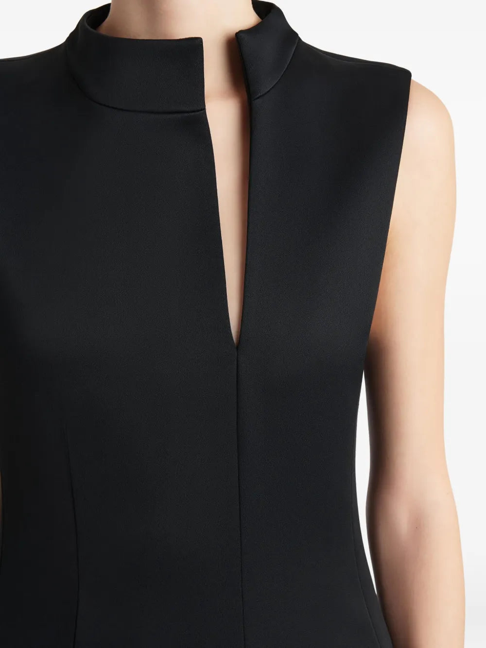 Khaite Slit Detail Sleeveless Midi Dress