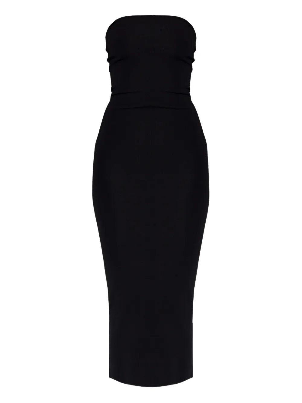 Entire Studios Strapless Ribbed Midi Dress