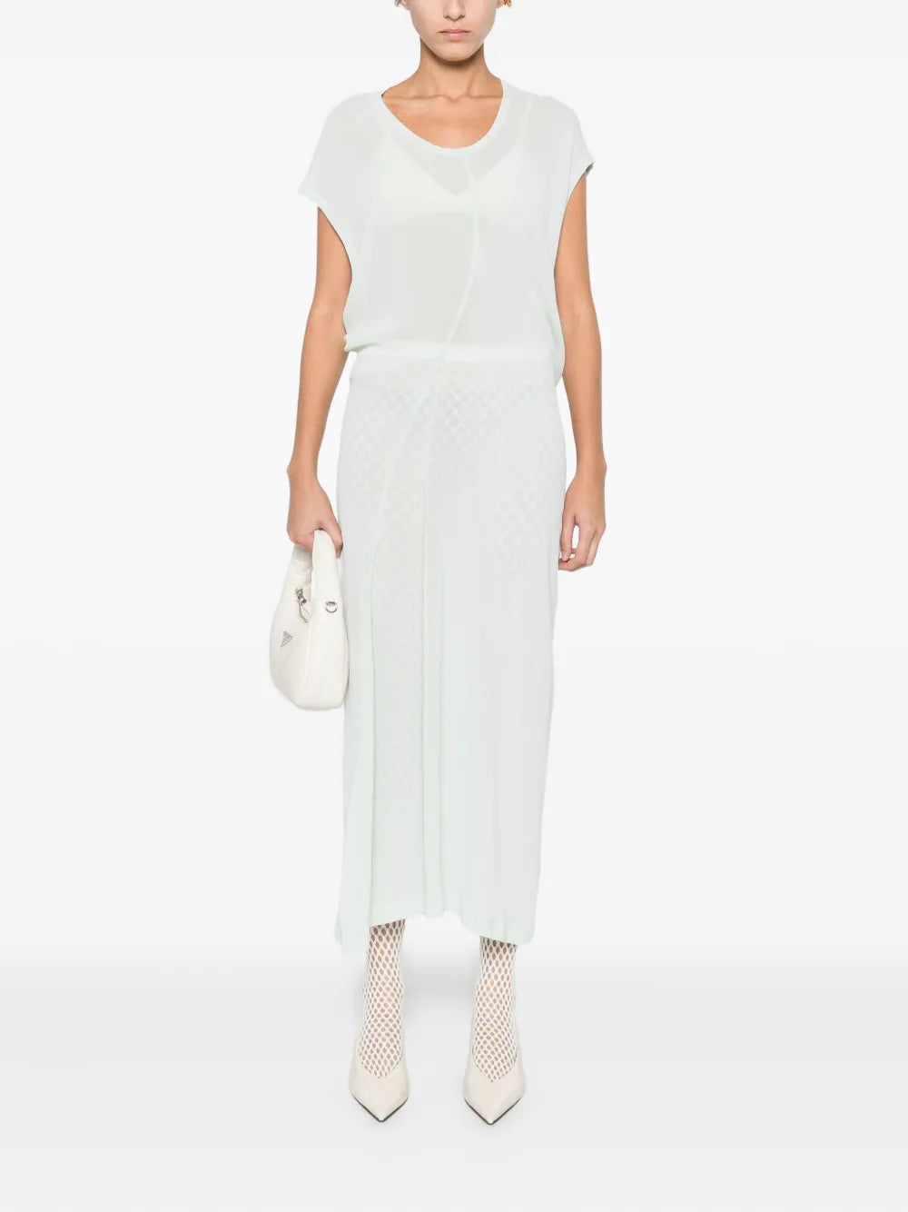 6397 Round Neck Midi Dress
