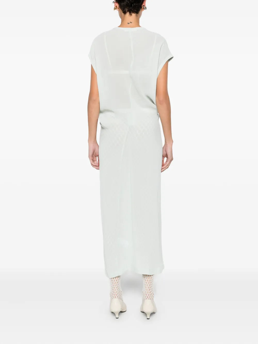 6397 Round Neck Midi Dress