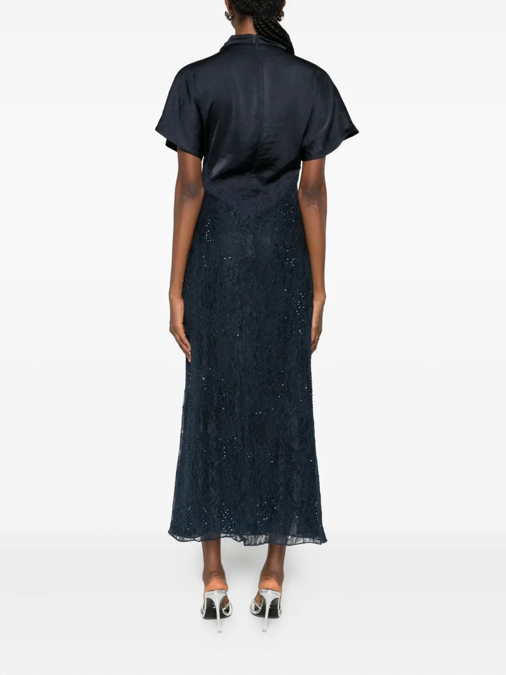 Pinko Floral Lace Sequin Dress