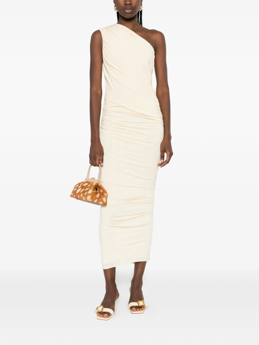 Tove One Shoulder Ruched Dress