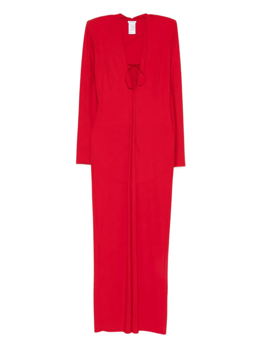 Amazuin V Neck Maxi Dress