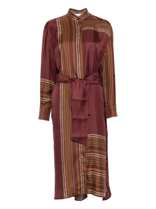 Max Mara Pietre Striped Midi Dress