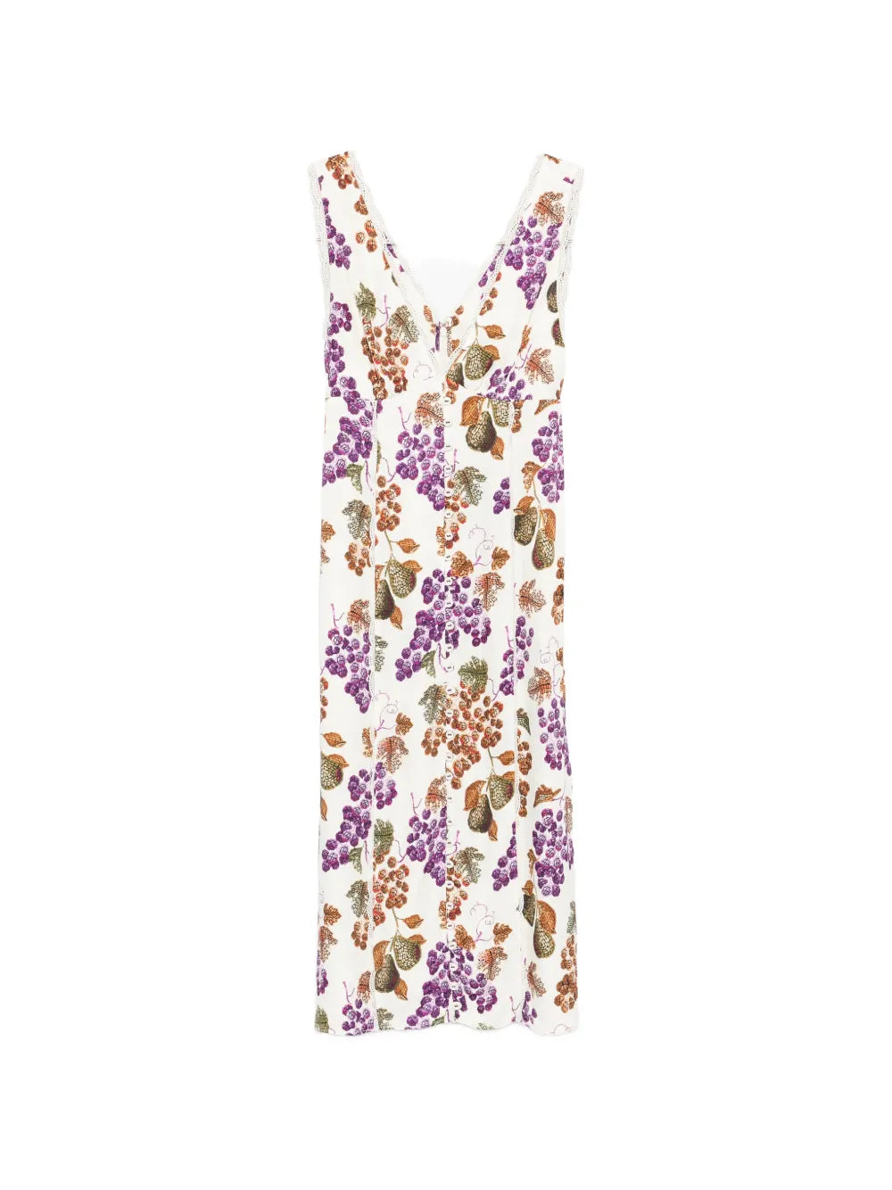 Farm Rio Grape Garden Sleeveless Midi Dress