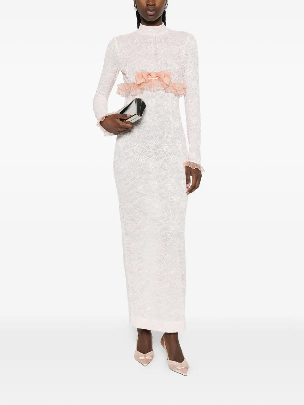 Alessandra Rich Lace Maxi Dress